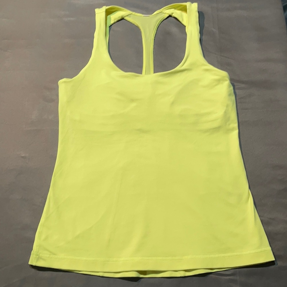 Under Armour Neon Yellow Racerback Tank Top
